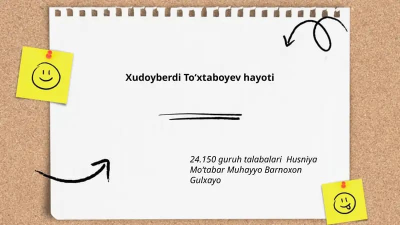 Xudoyberdi Toʻxtaboyev hayoti