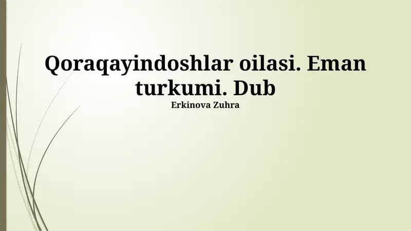 Emanlar. Xususiyatlari va turatlari