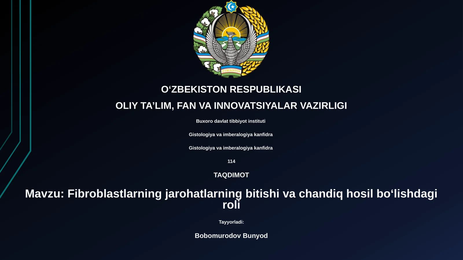 Fibroblastlar va Chandiq Hosil Boʻlishdagi Roli