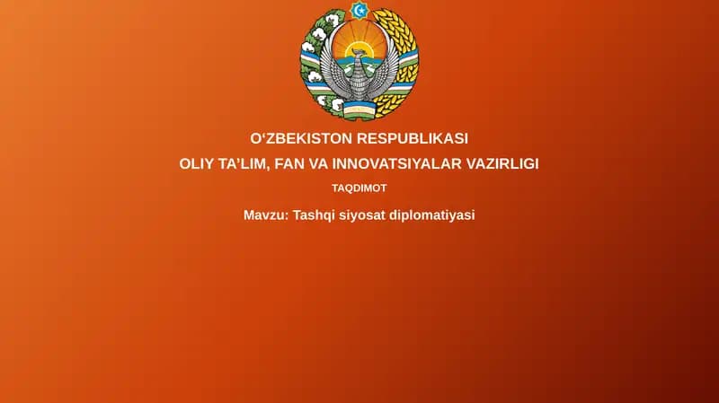 Tashqisiyosatdiplomatiyasi