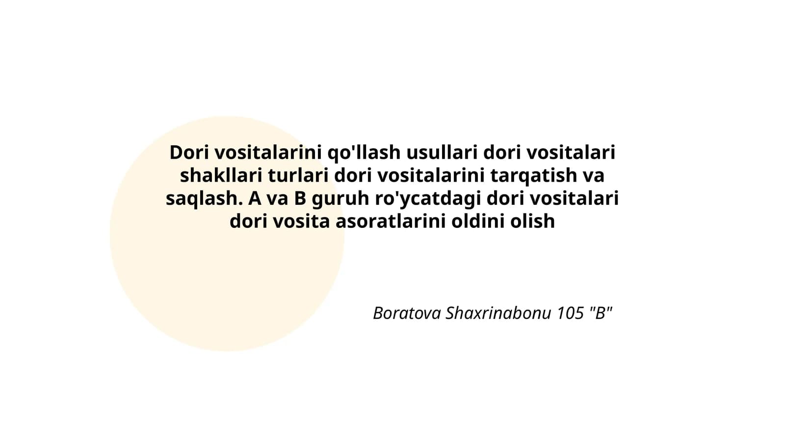 Dori vositalari