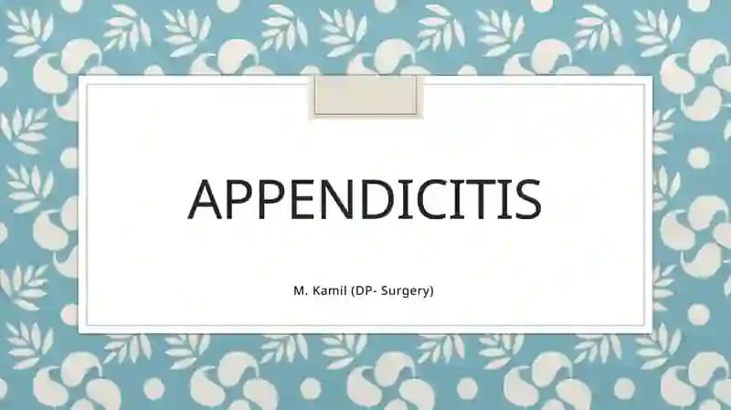 Appendicitis