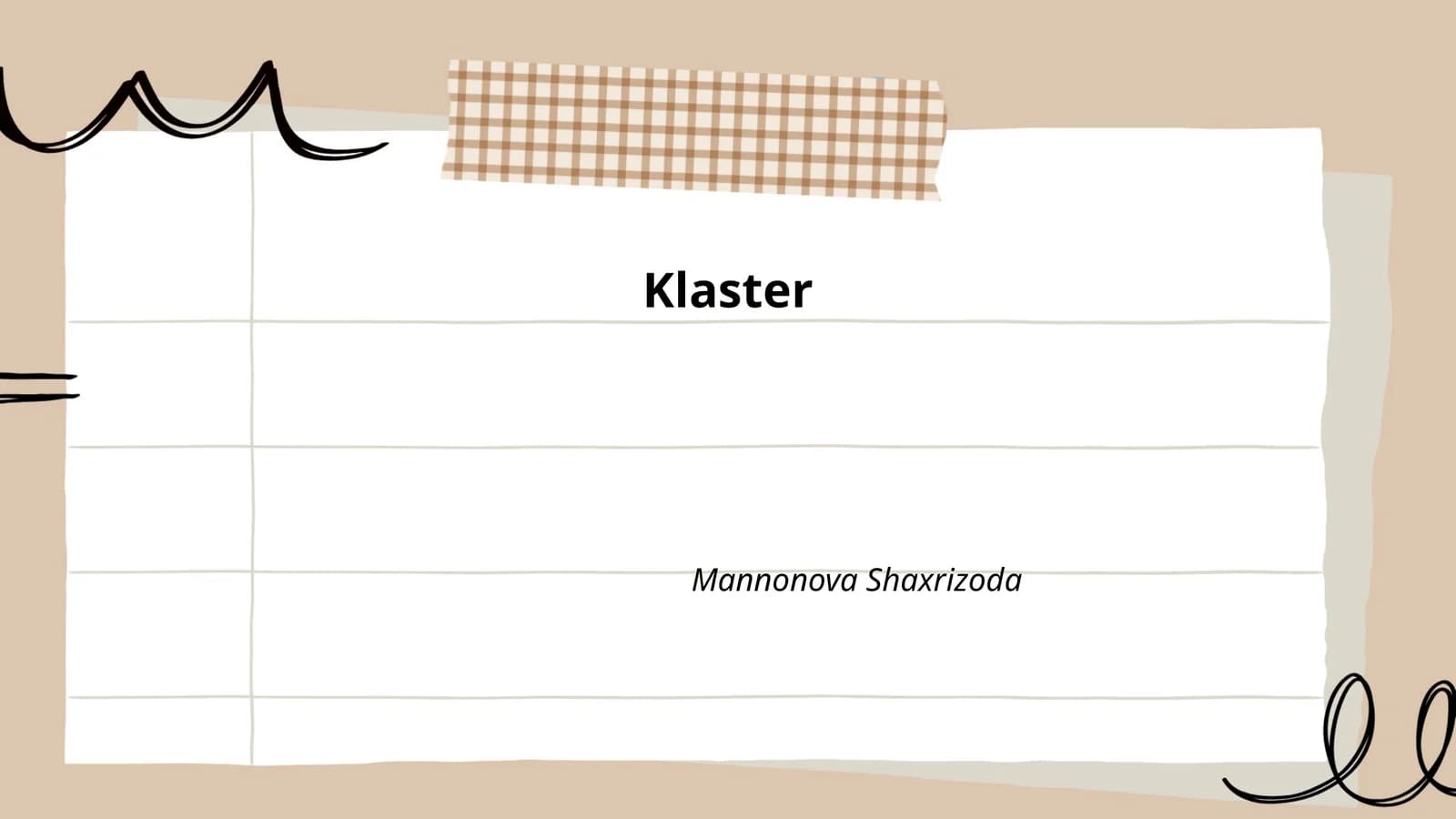Klaster