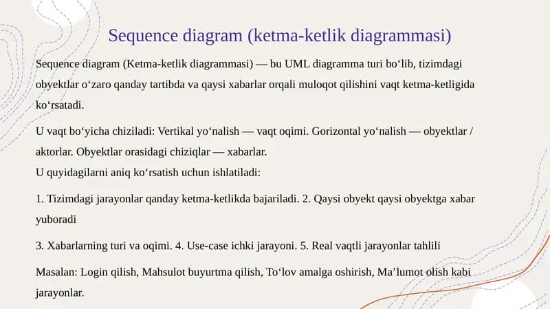 Ketma-ketlikdiagrammasi (Sequence diagram)