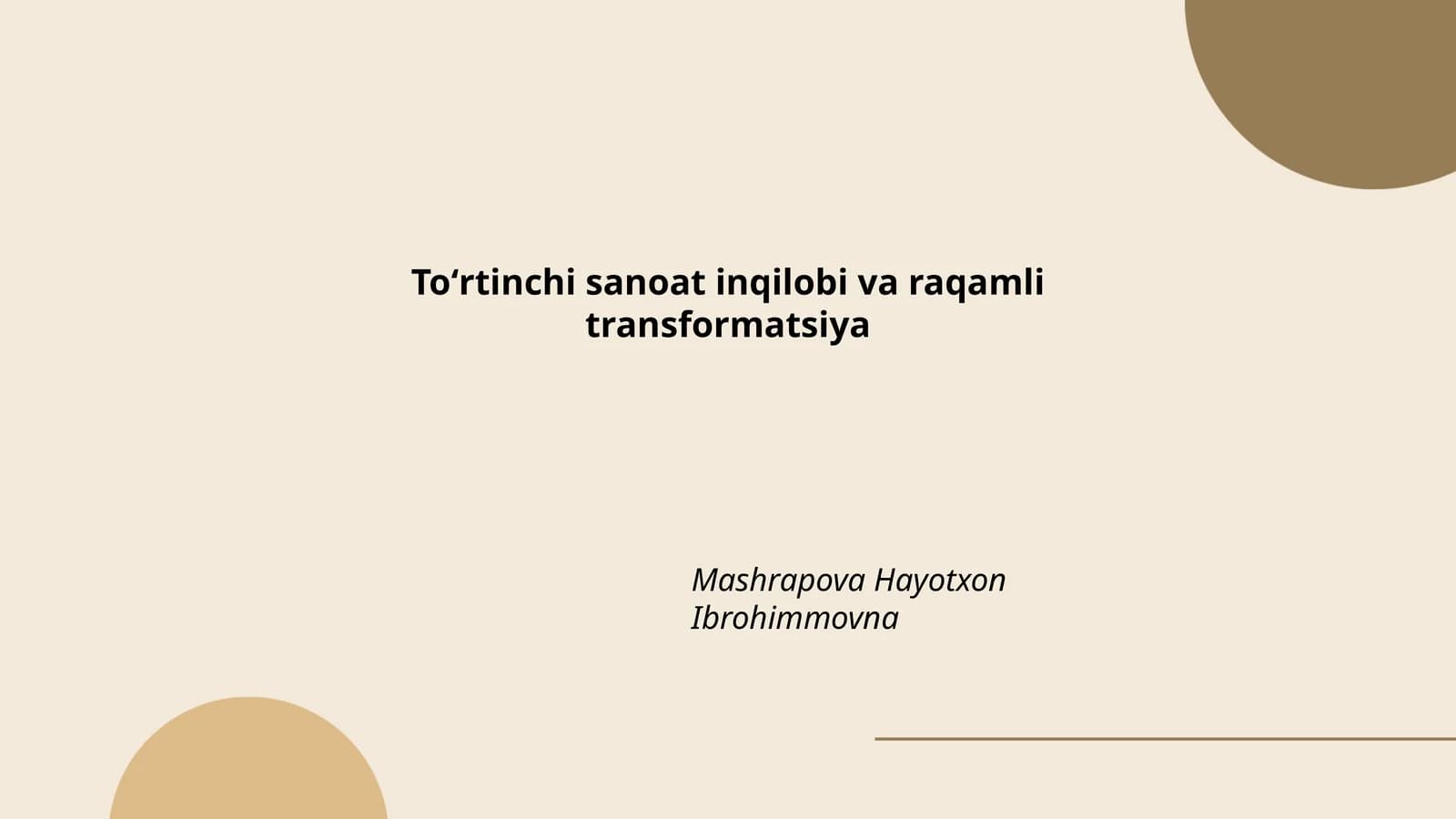 Aqlli ishlab chiqarish tizimlari (smart manufacturing systems)