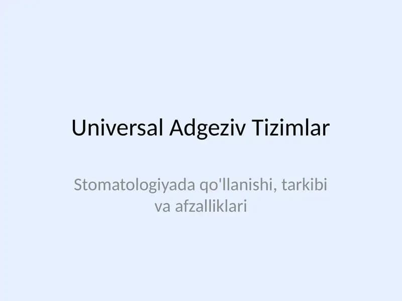 adgeziv tizim