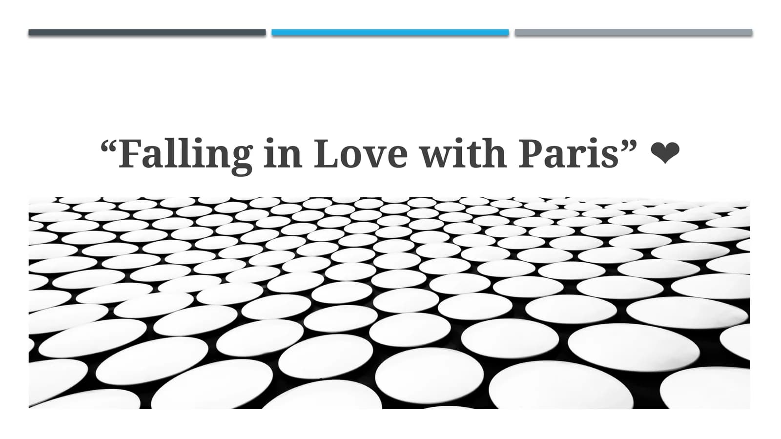 Falling in Love with Paris