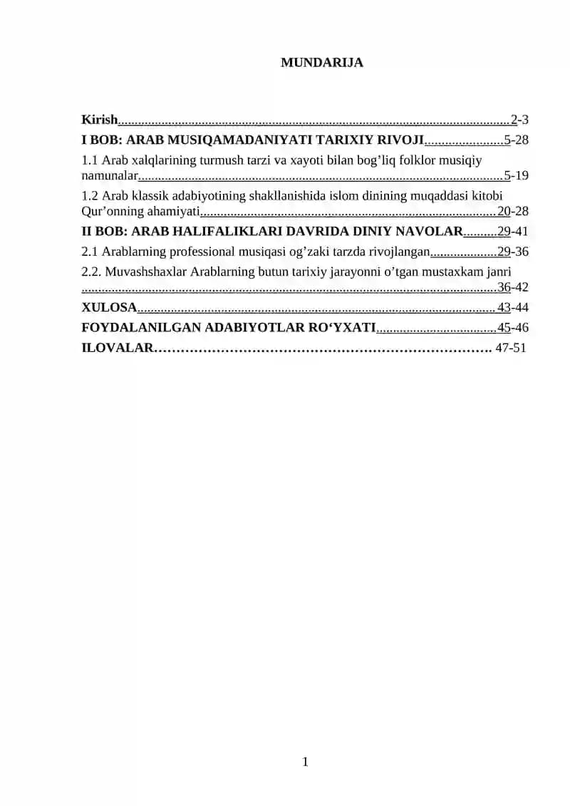 DINIY NAVOLAR VA ULARNING MUSIQIY XUSUSIYATLARI