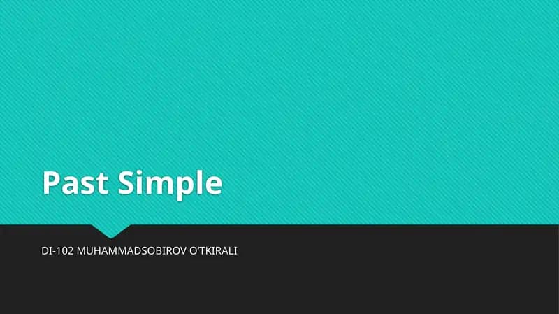 Past Simple