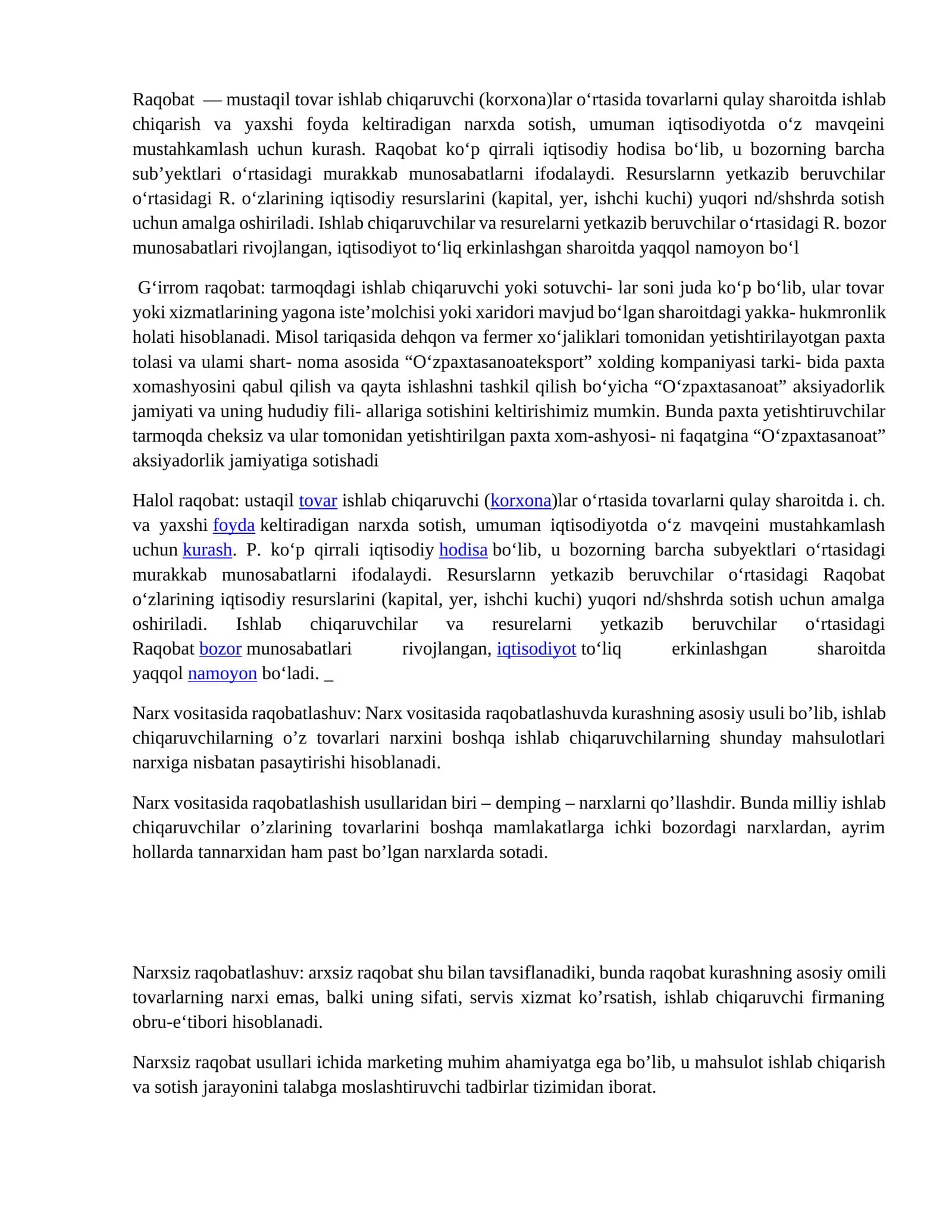 Raqobat