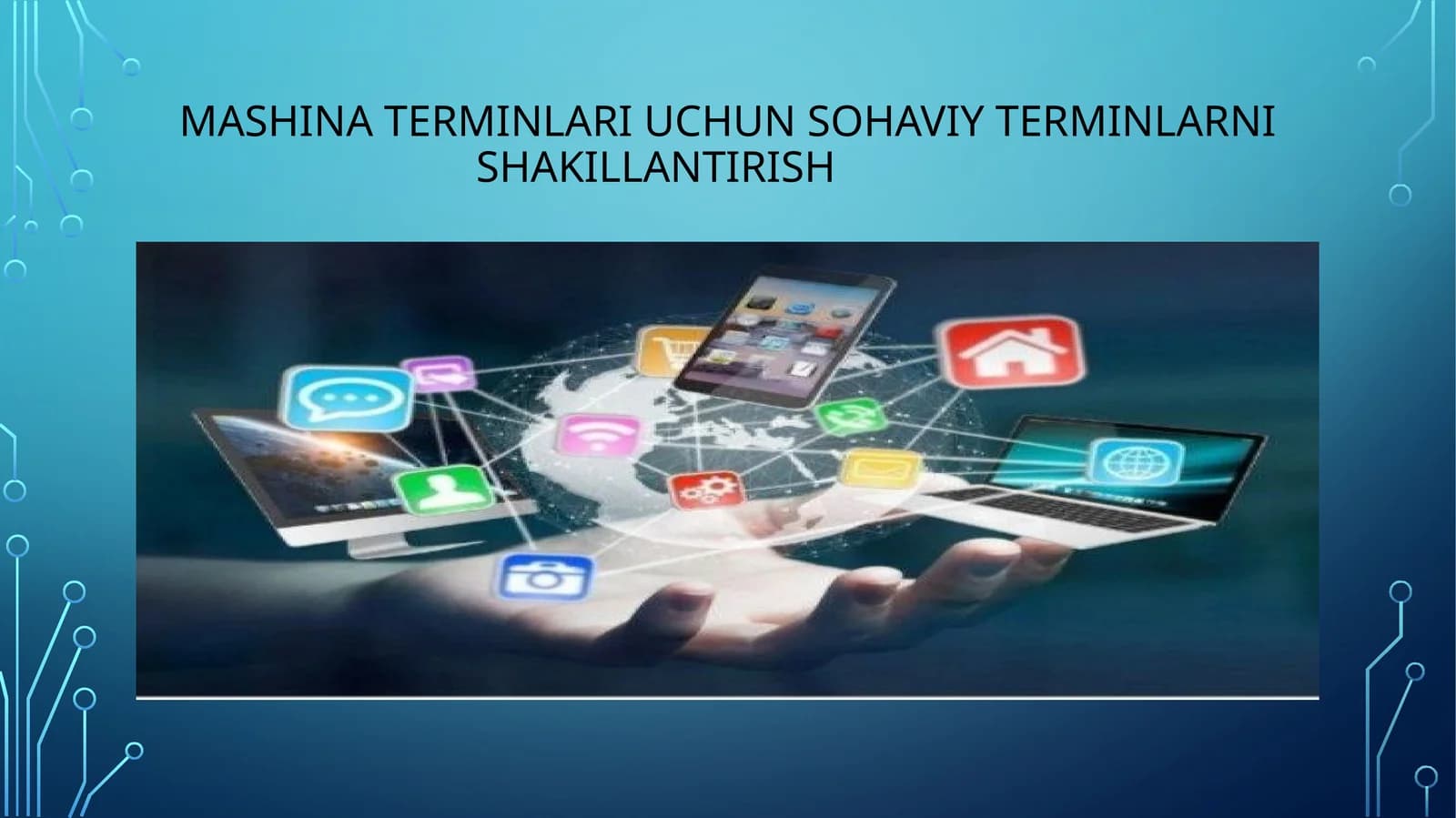 Mashina terminlari uchun sohaviy terminlarni shakillantirish