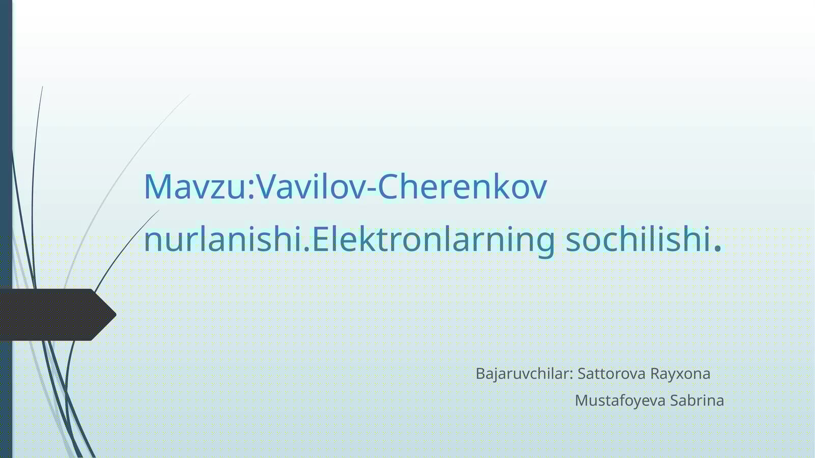 Vavilov-Cherenkov nurlanishi