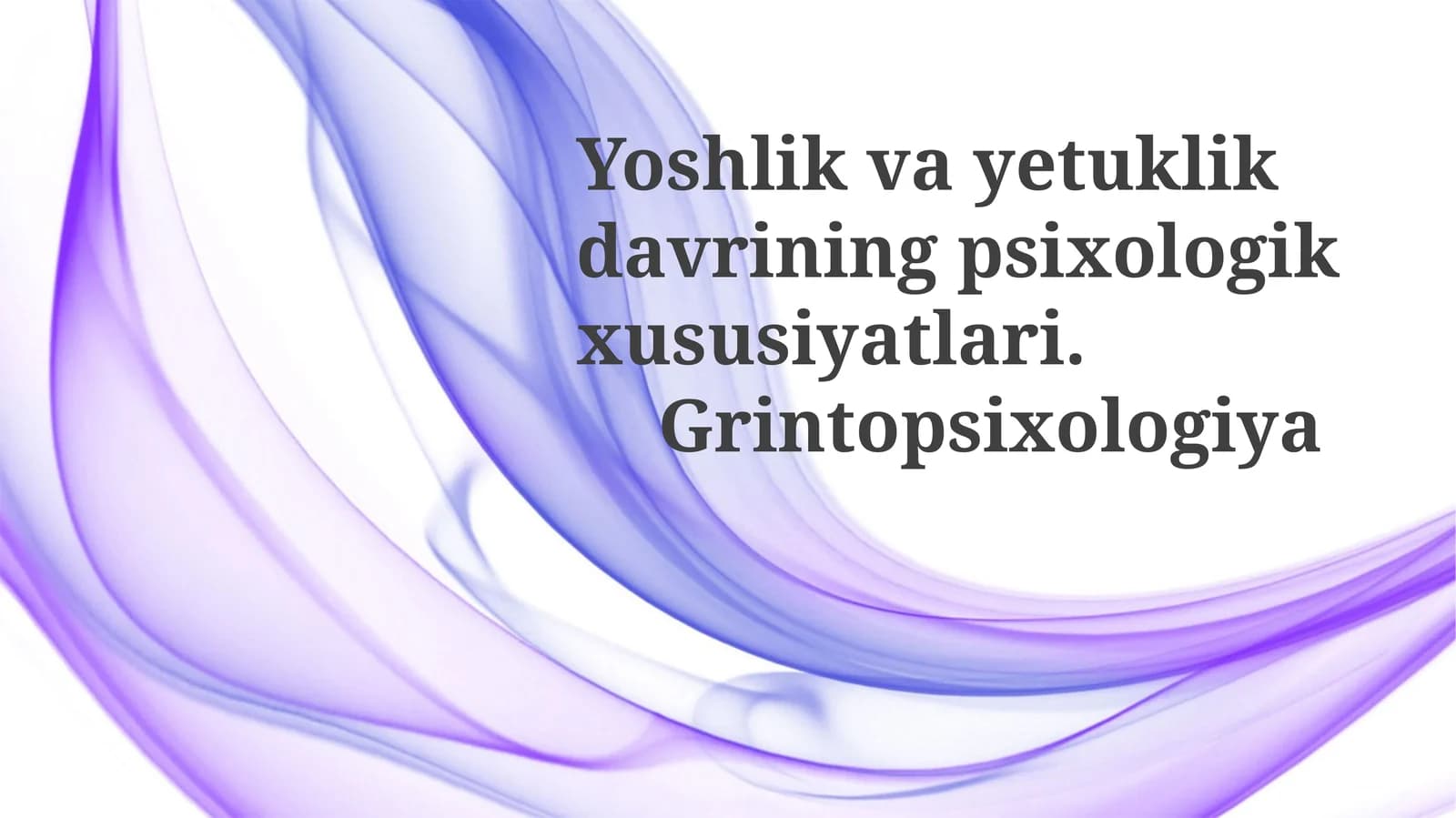 Yashil Psixologiya Qo'llanmalari