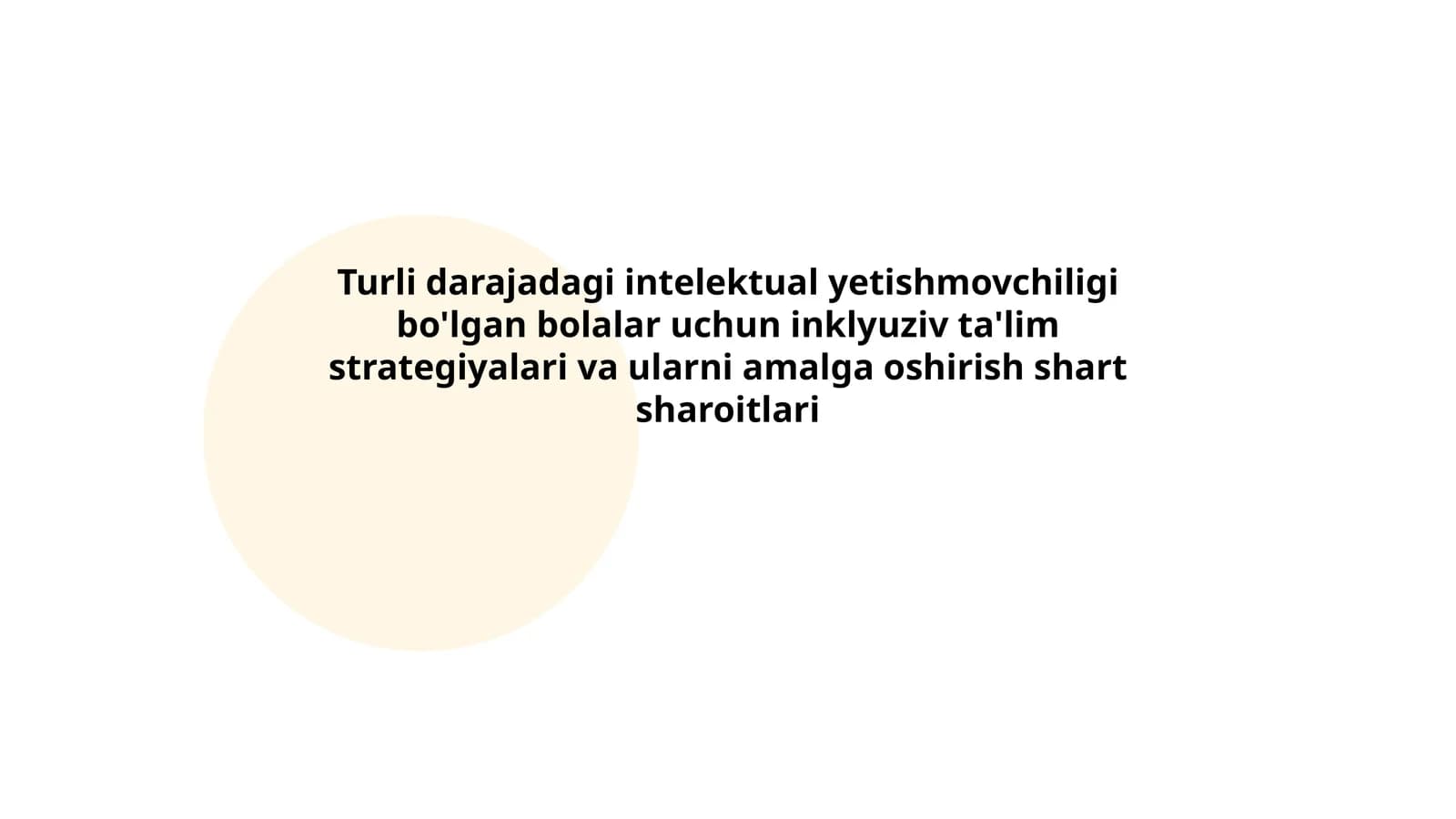 Inklyuziv ta'lim strategiyalari