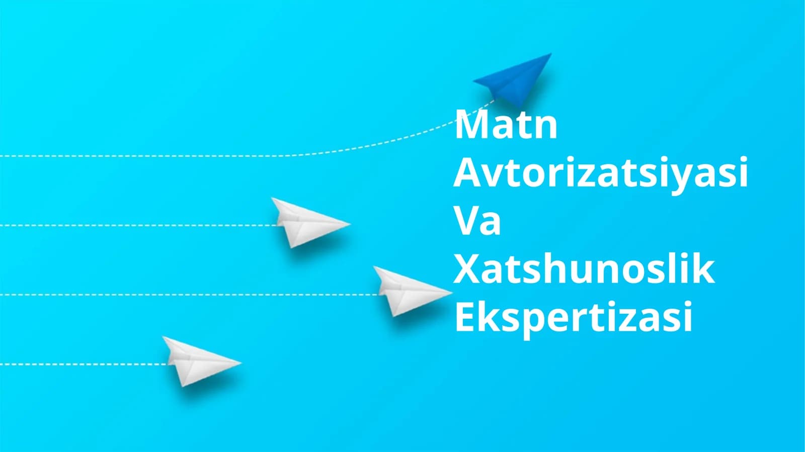 Matn Avtorizatsiyasi Va Xatshunoslik Ekspertizasi