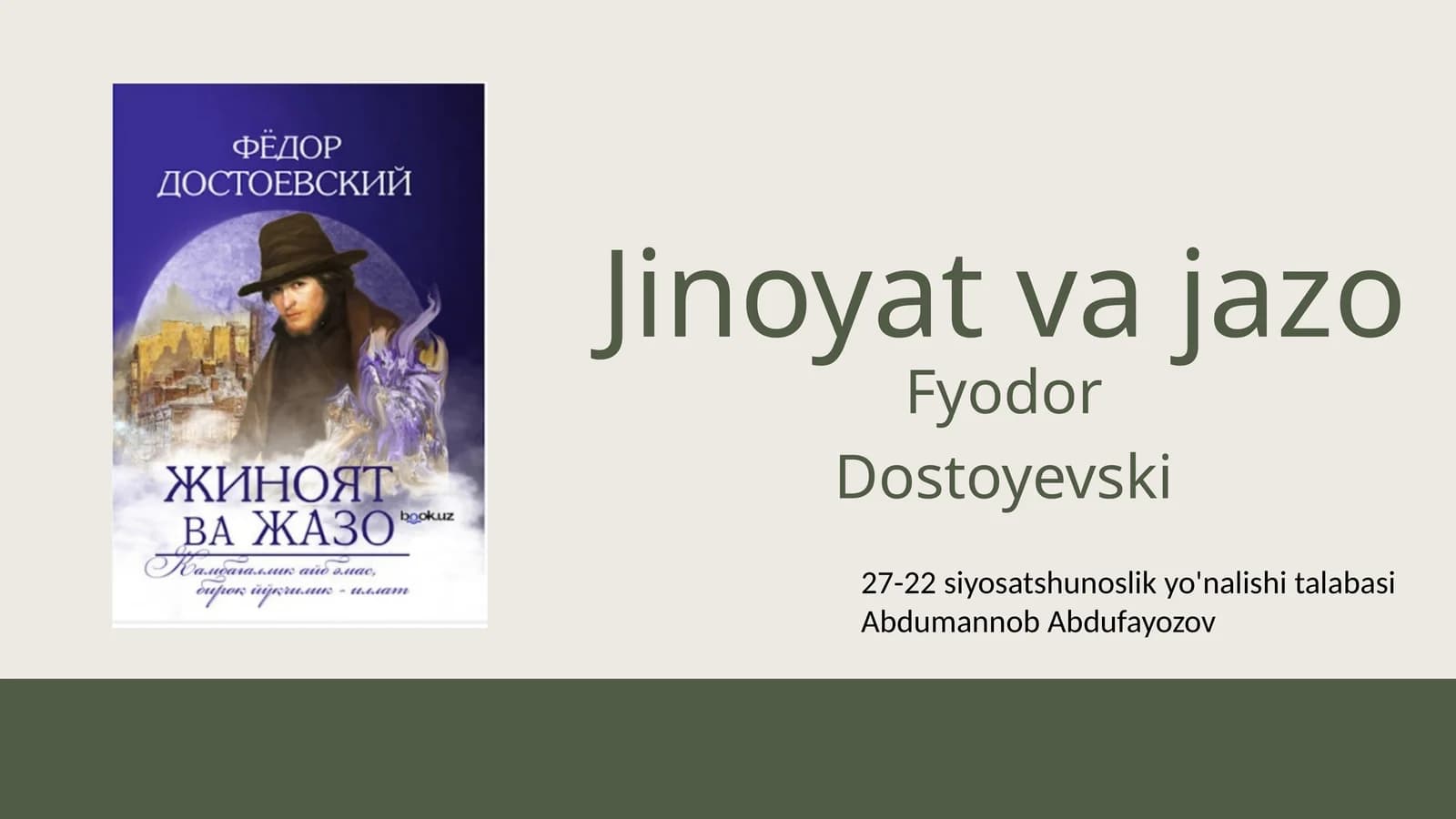 Jinoyat va jazo