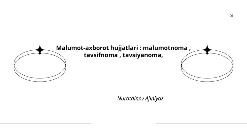 Ma'lumot-axborot hujjatlari