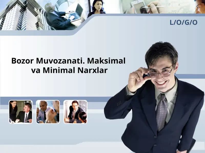 Bozor Muvozanati. Maksimal va Minimal Narxlar