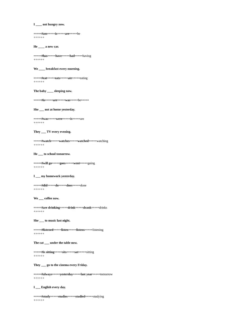 A Closer Look at Verbs