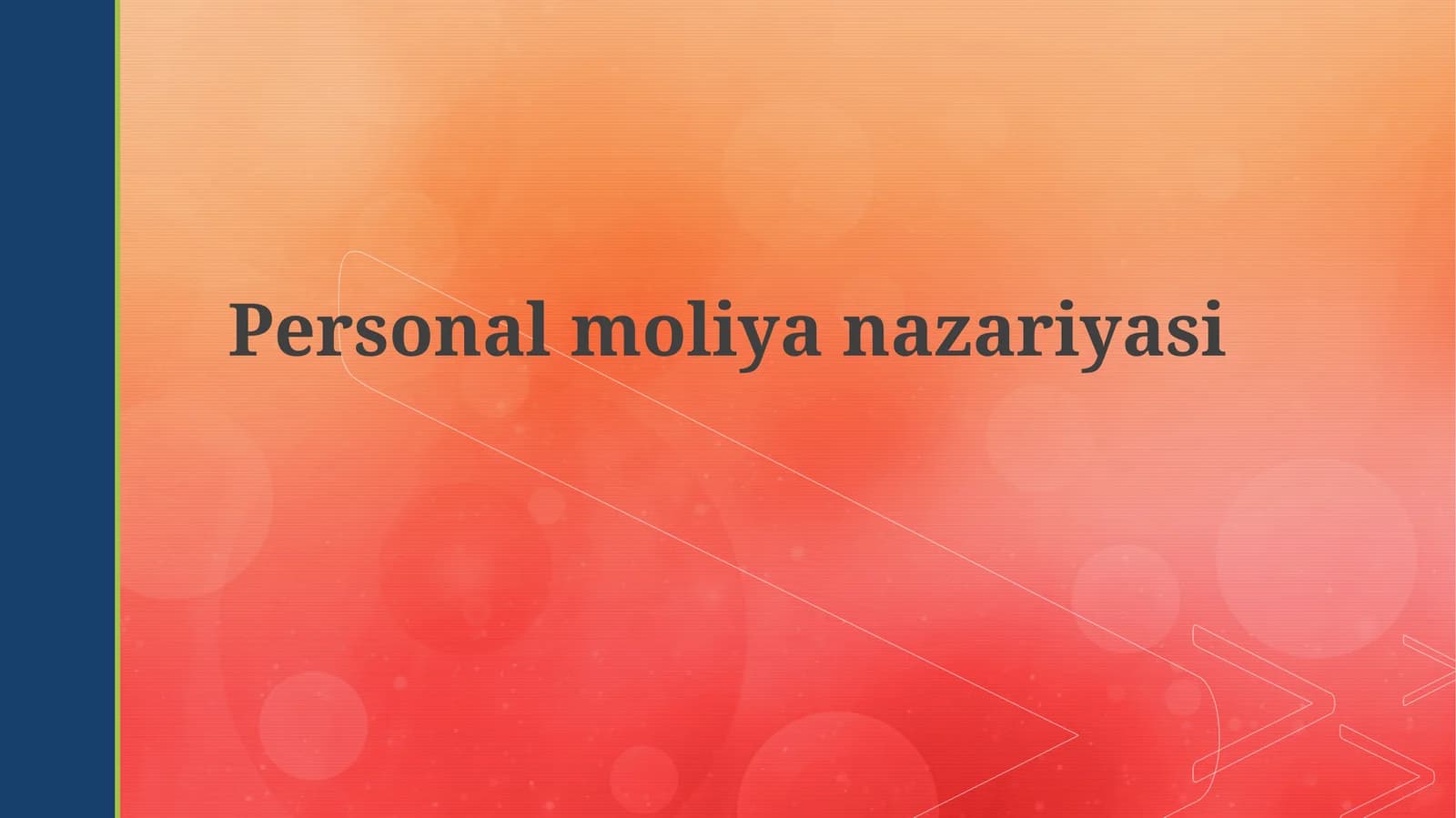 Personalmoliyanazariyasi