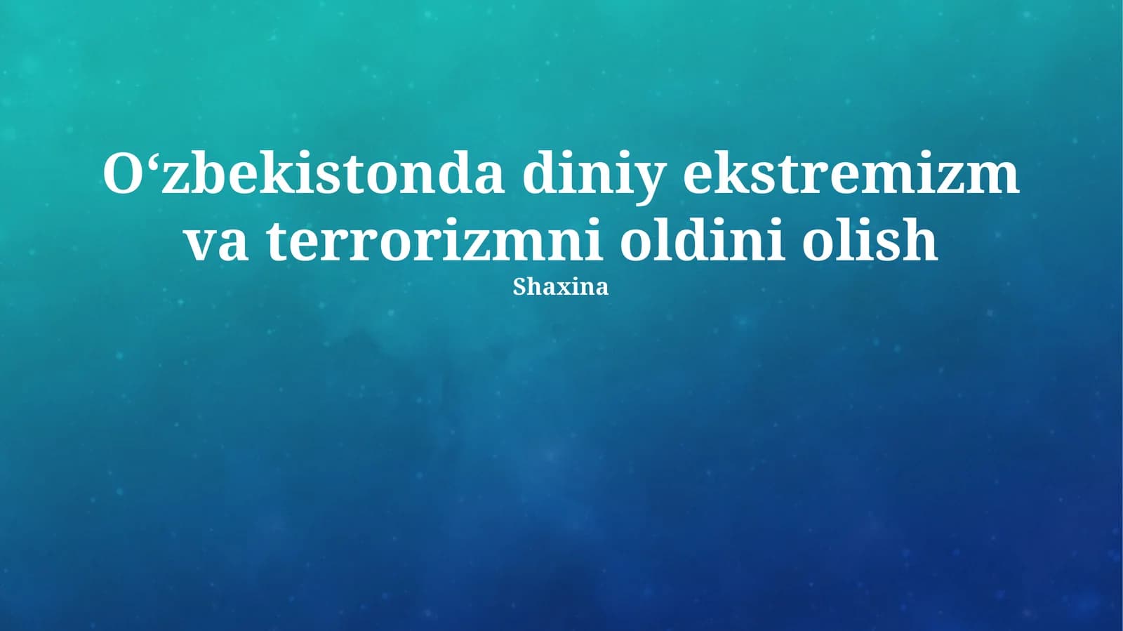 Ma’rifiy va Tarbiyaviy Ishlarni Kuzaytirish
