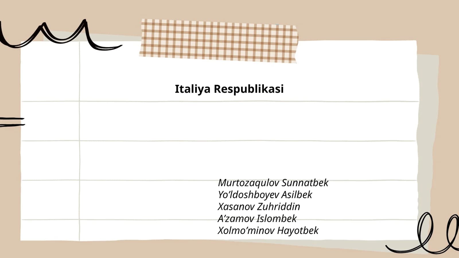 Italiya Respublikasi Tarixi