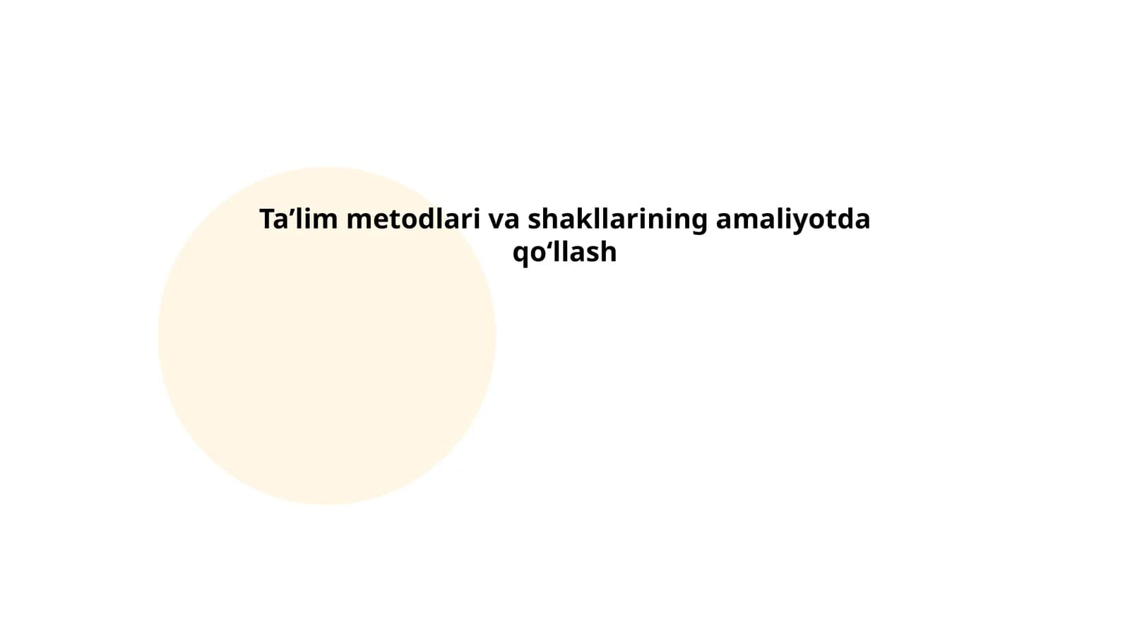 Interfaol ta'lim metodlari