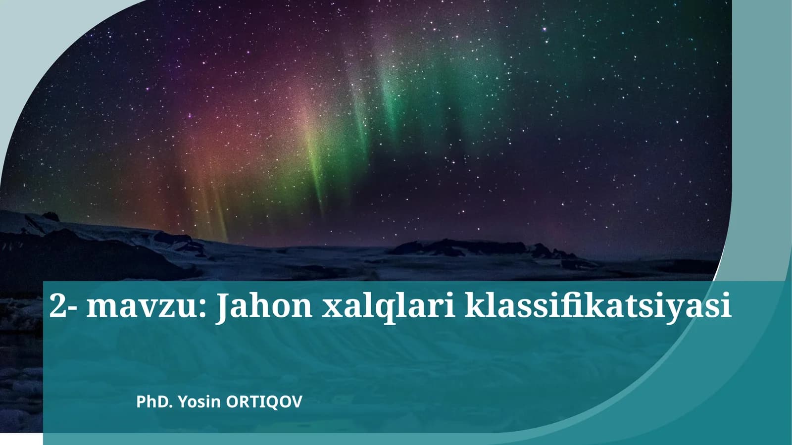 Jahon xalqlar klassifikatsiyasi