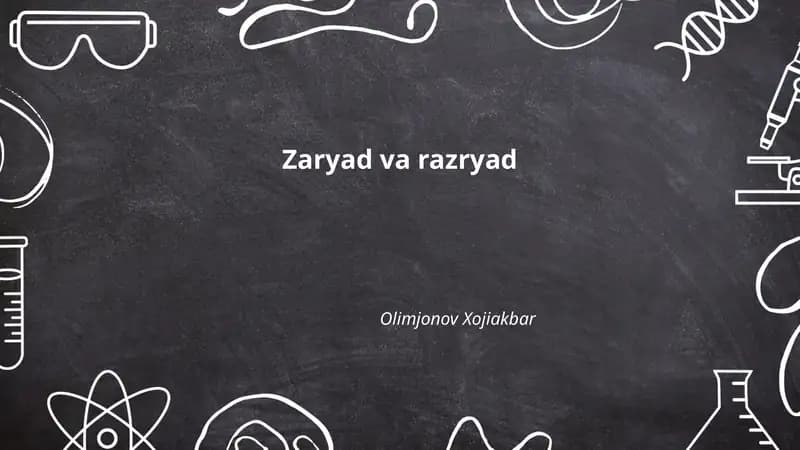 Zaryad va razryad