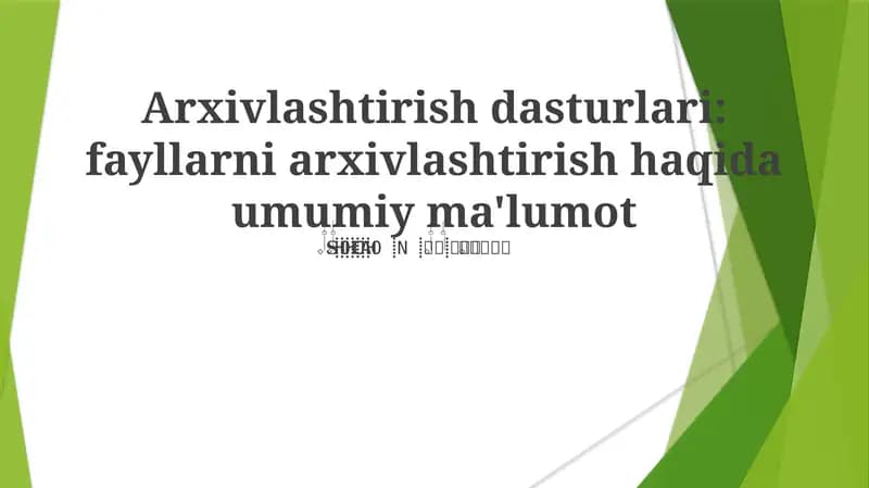 Arxivlashtirish dasturlari
