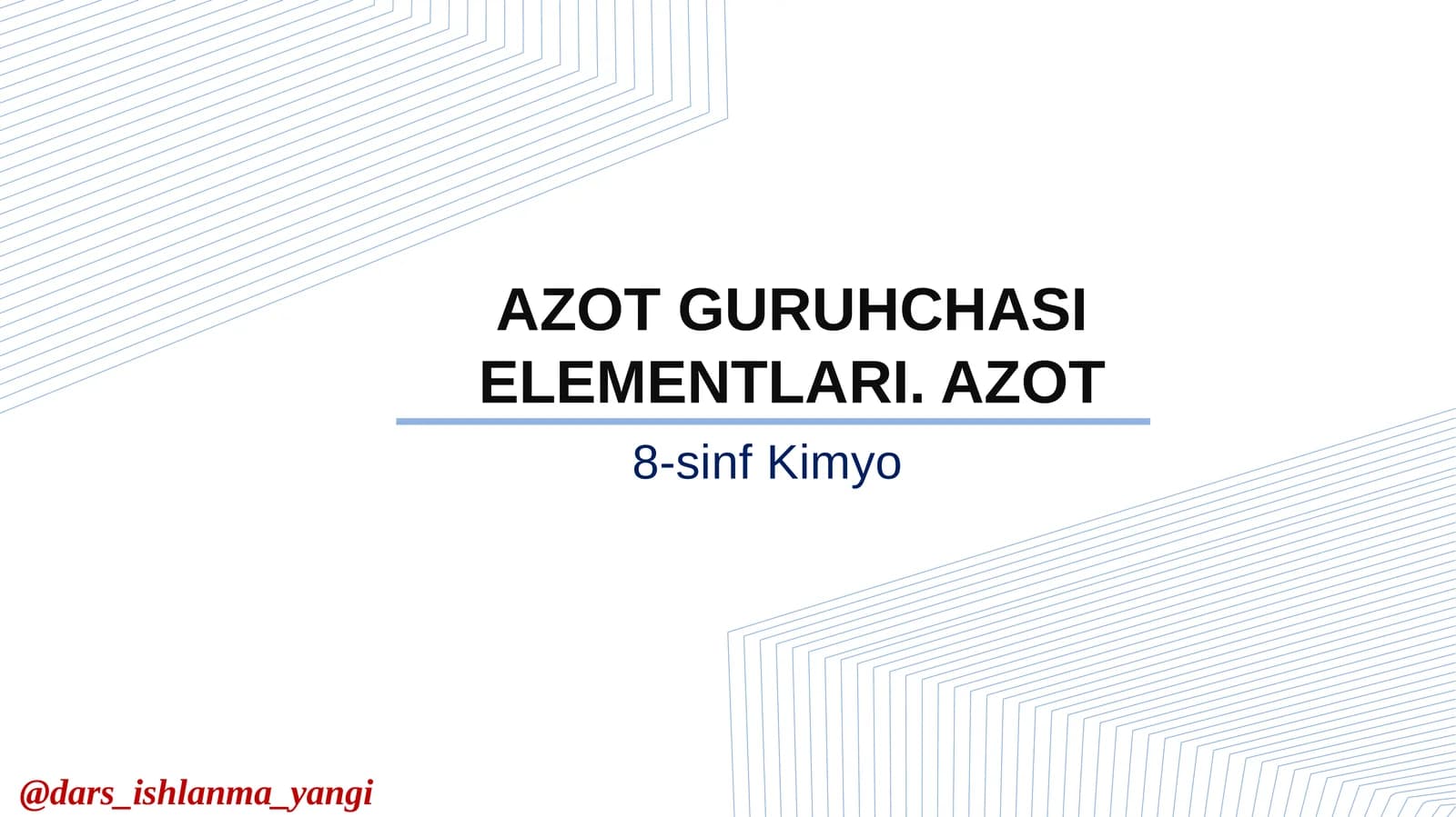 Azot guruhchasi elementlari