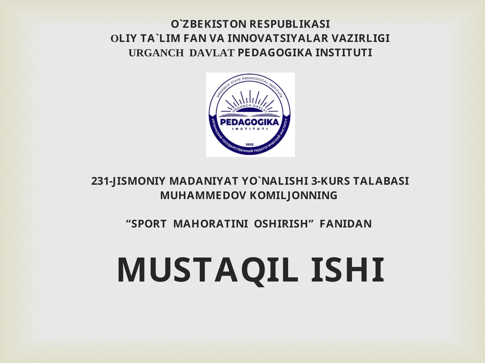 Futbol o‘yin mashqlar taktikasi usullarini o‘rgatishni takomillashtirish hamda mahoratini oshirish.