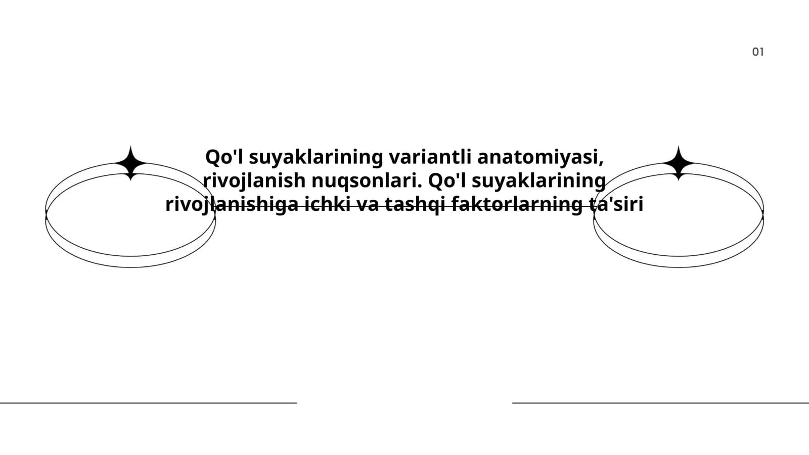 Qo'l suyaklarining variantli anatomiyasi, rivojlanish nuqsonlari