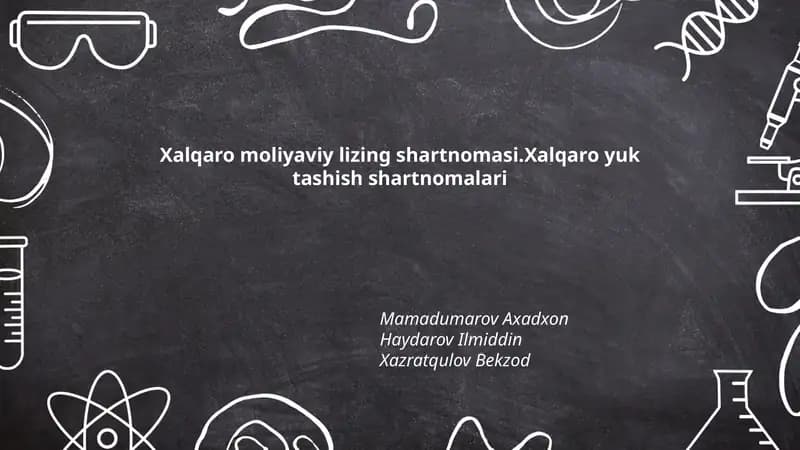 Xalqaro moliyaviy lizing shartnomasi
