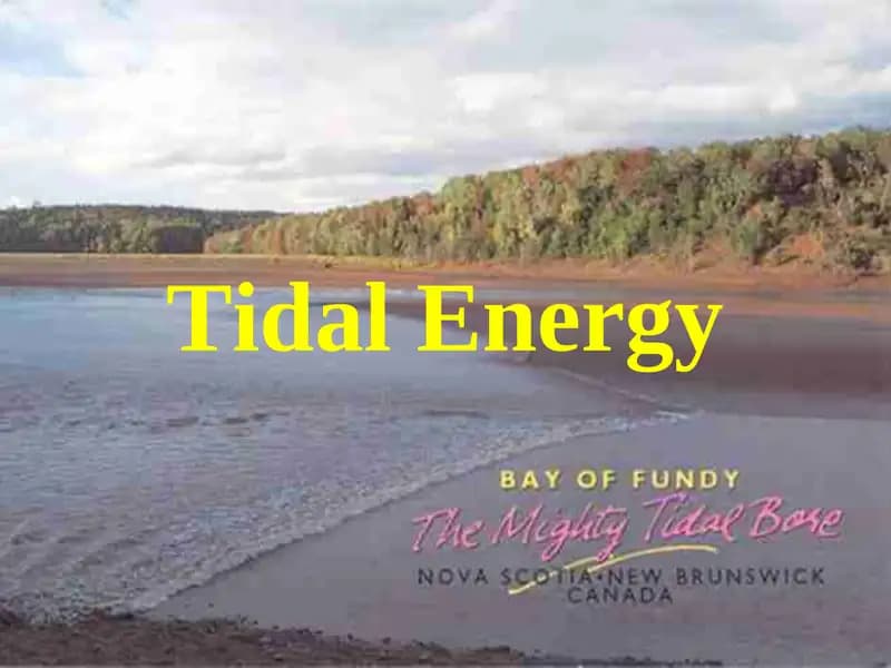 Tidal Energy