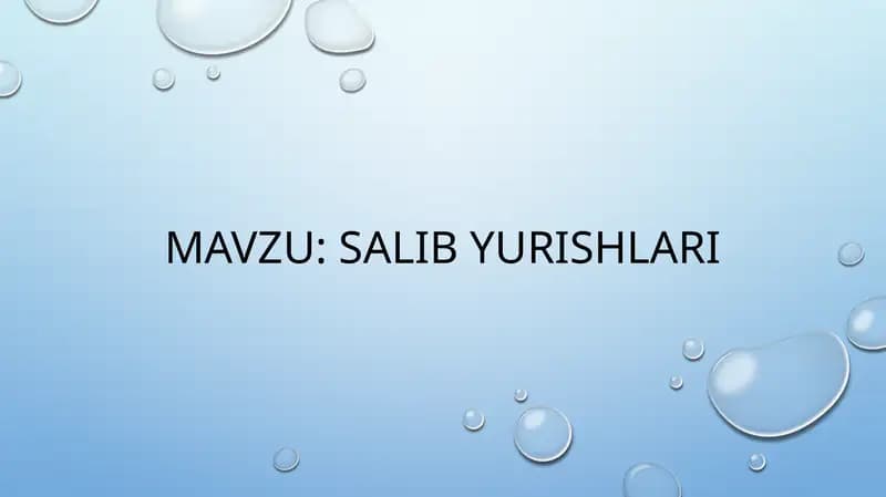 salib yurishlari