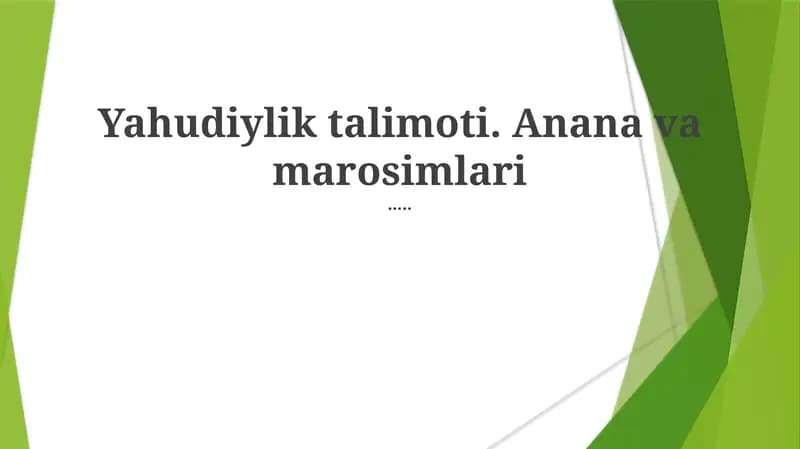 Yahudiylik talimoti