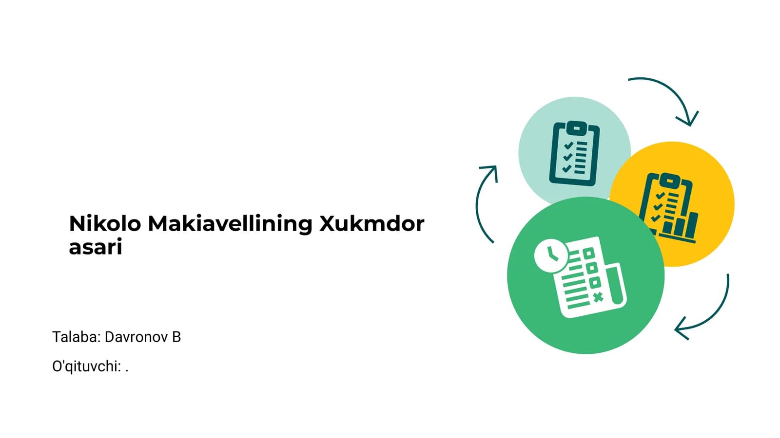 Nikolo Makiavellining Xukmdor asari