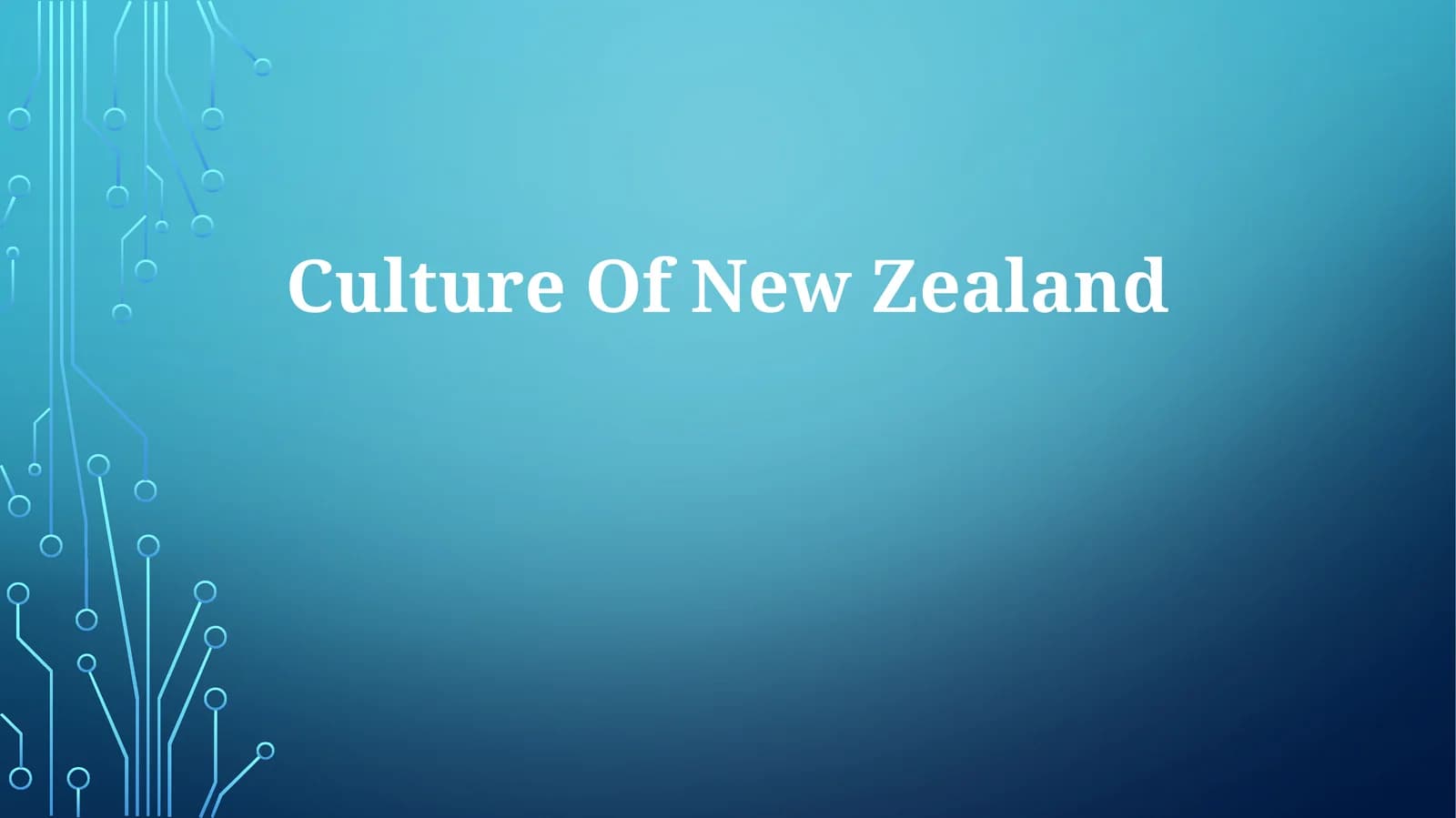 Culture Of New Zealand