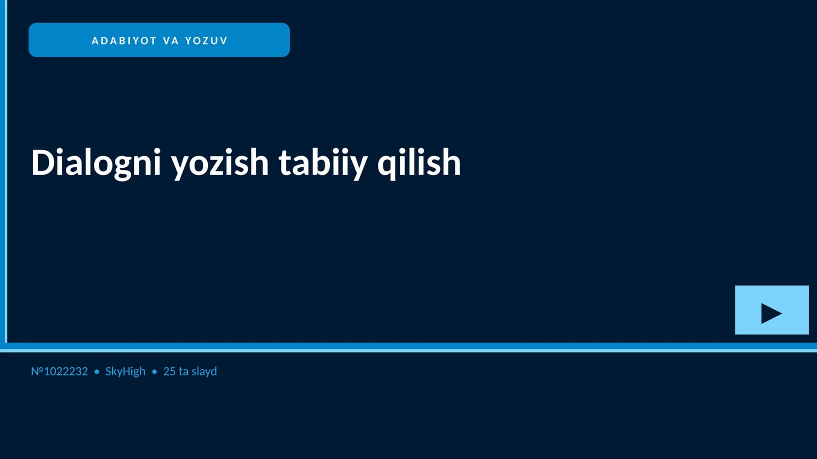 ADABIYOT VA YOZUV