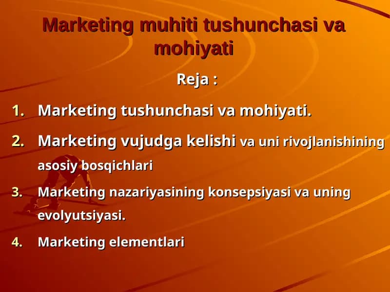 Marketing muhiti tushunchasi va mohiyati