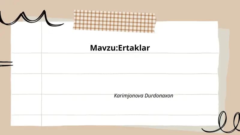 Xalq ertaklari