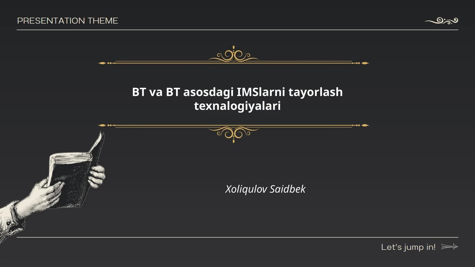 BT va BT asosdagi IMSlarni tayorlash texnalogiyalari