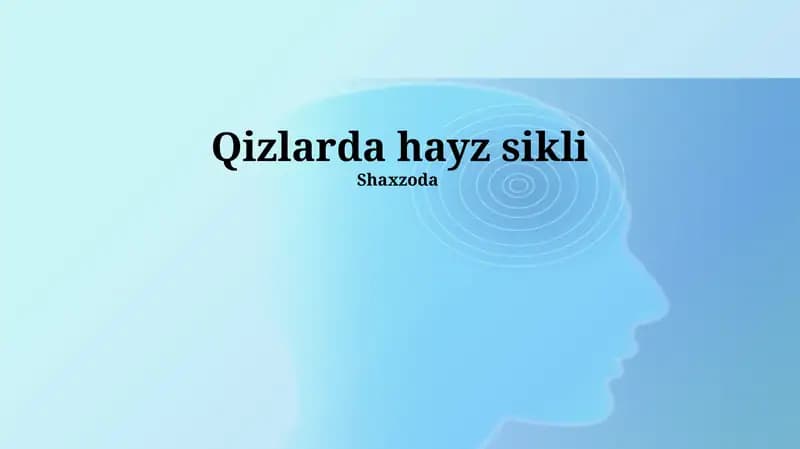 Qizlarda hayz sikli
