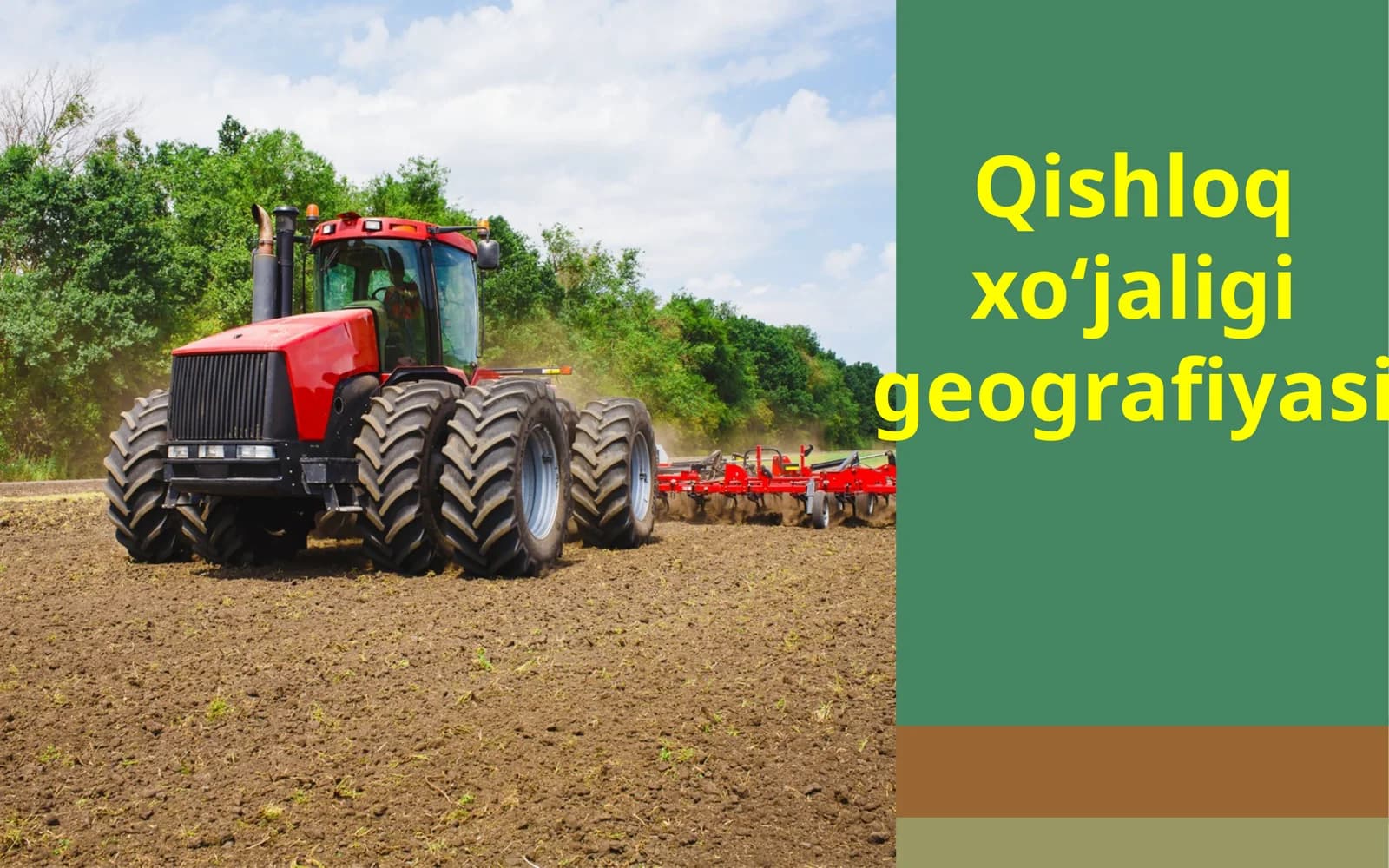 Qishloq xo‘jaligi geografiyasi