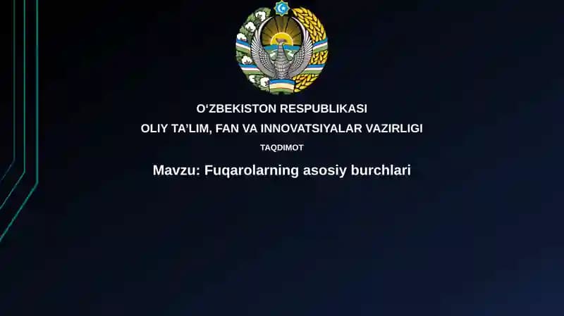 Konstitutsiya va qonunlarga rioya qilish