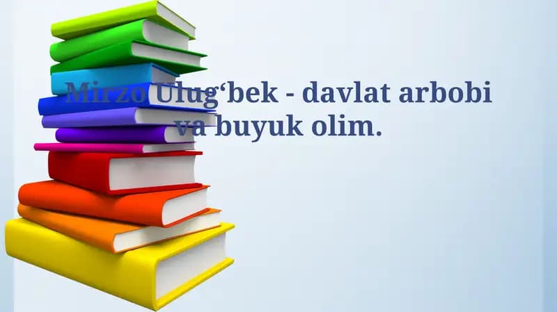 Mirzo Ulug'bek