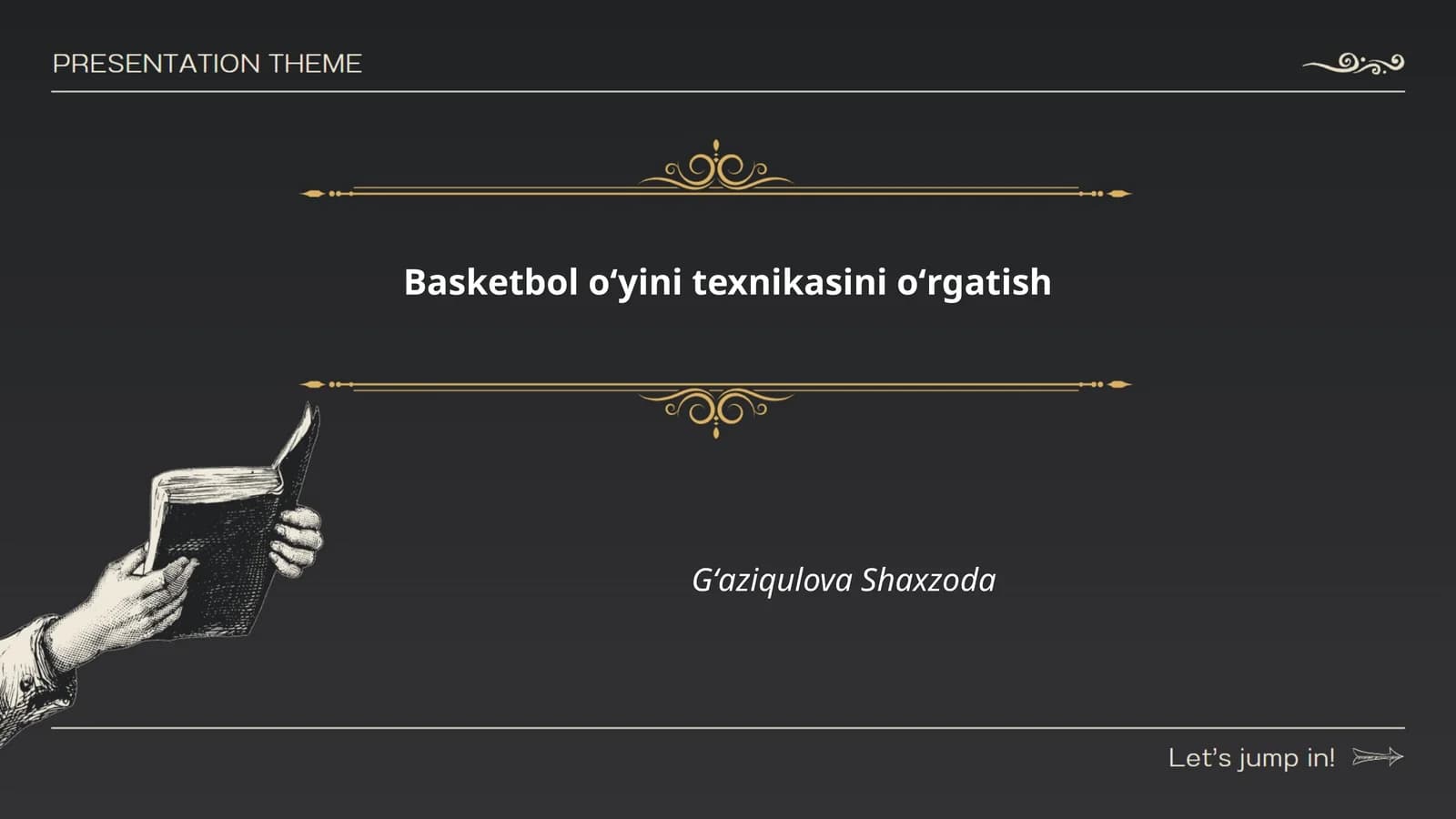 Basketbol oʻyini texnikasini oʻrgatish