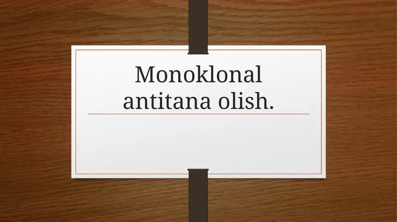Monoklonalantitanaolish