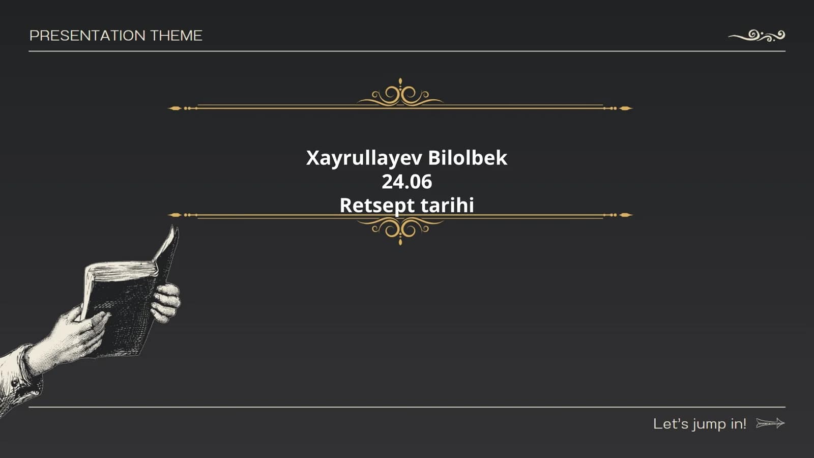Xayrullayev Bilolbekning tarjimai holi